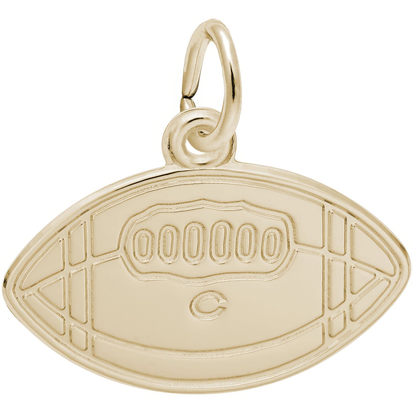 Sterling Silver College Football Charm - 13mm x 20mm