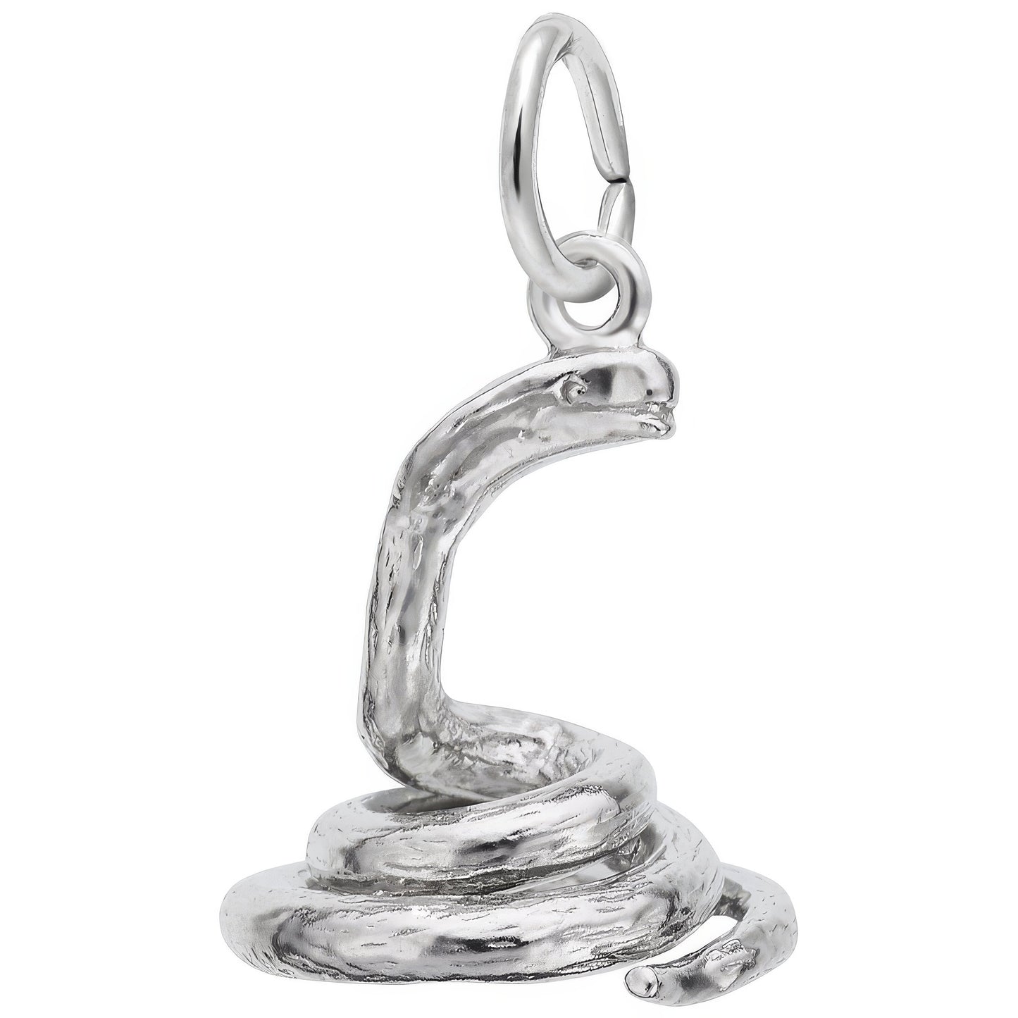 Cobra Charm - Metal - Sterling Silver