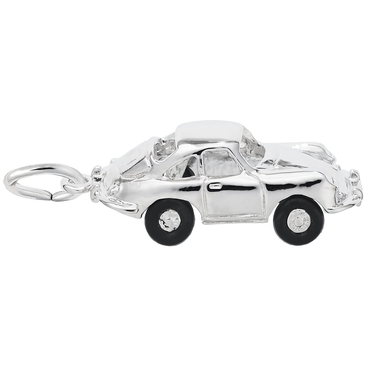 German Sports Car Charm - Metal - Sterling Silver