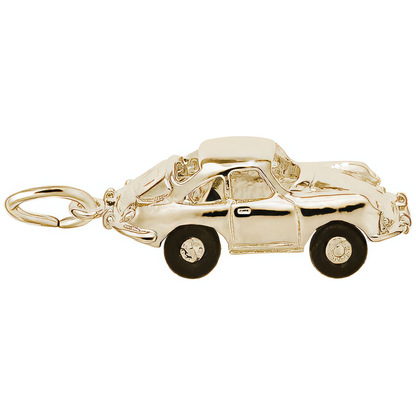German Sports Car Charm - Metal - Sterling Silver