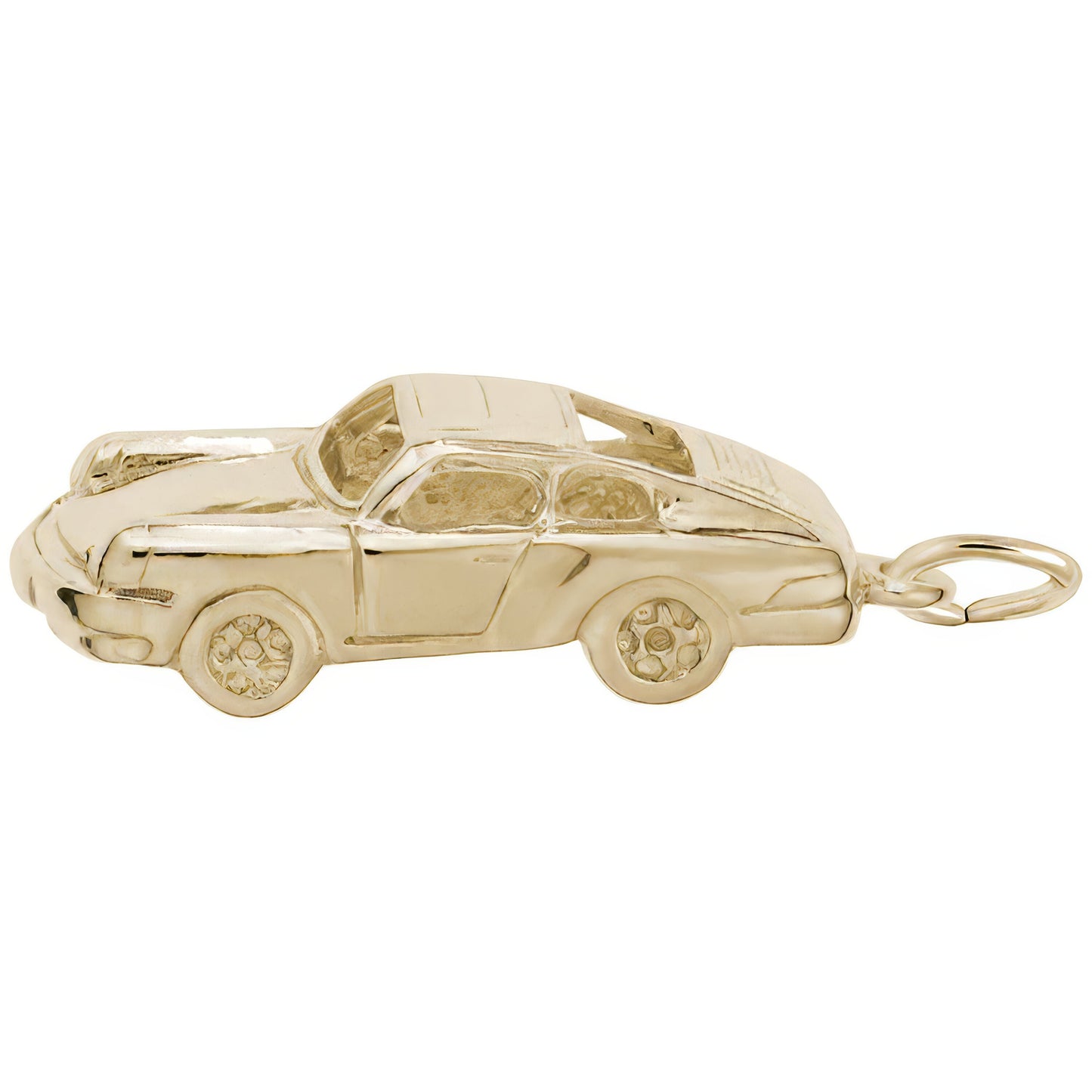Classic German Sports Car Charm - Metal - Sterling Silver