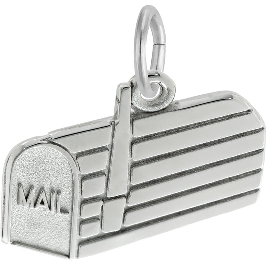 Mail Box Charm, Sterling Silver