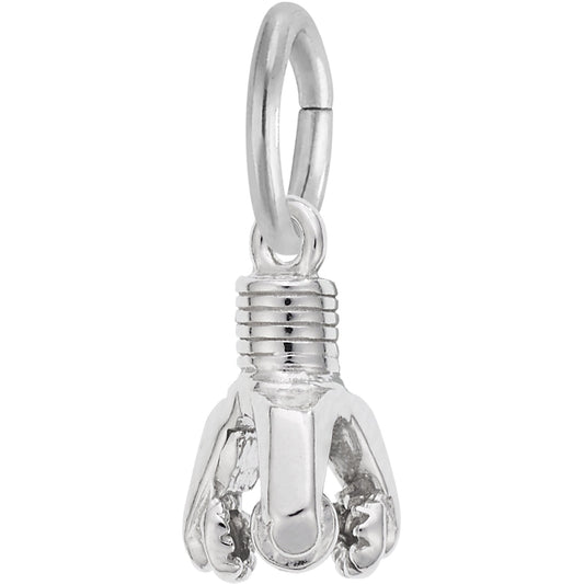 Oil Drill Charm - Metal - Sterling Silver
