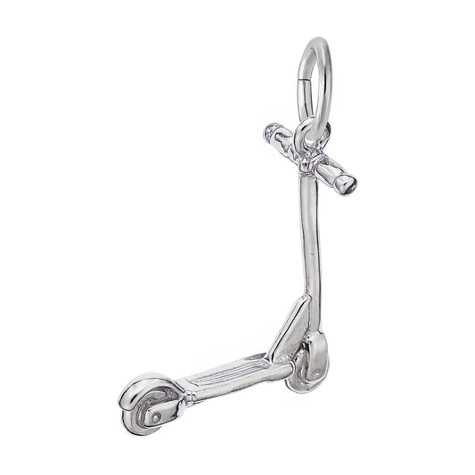 Scooter Charm - Metal - Sterling Silver
