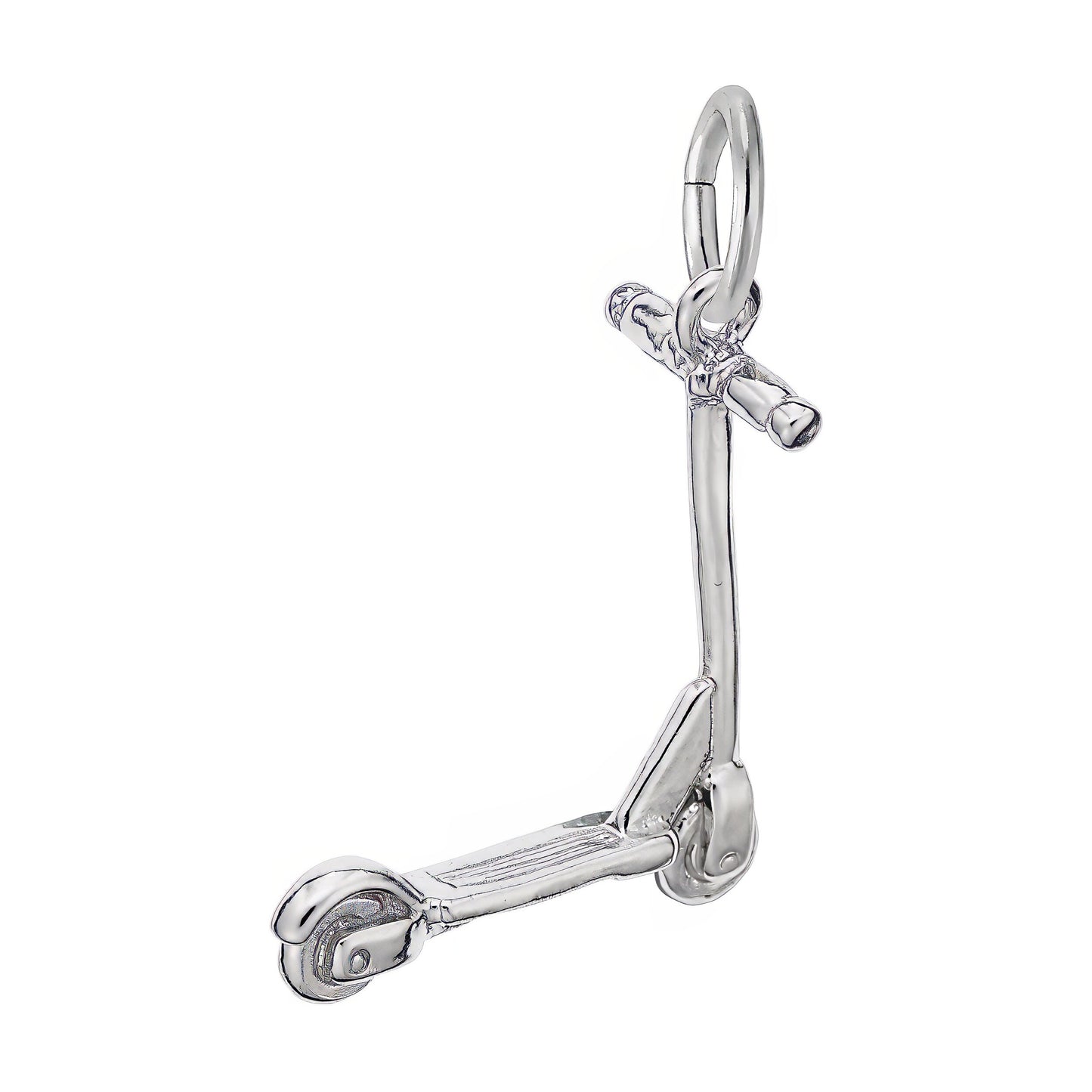 Scooter Charm - Metal - Sterling Silver