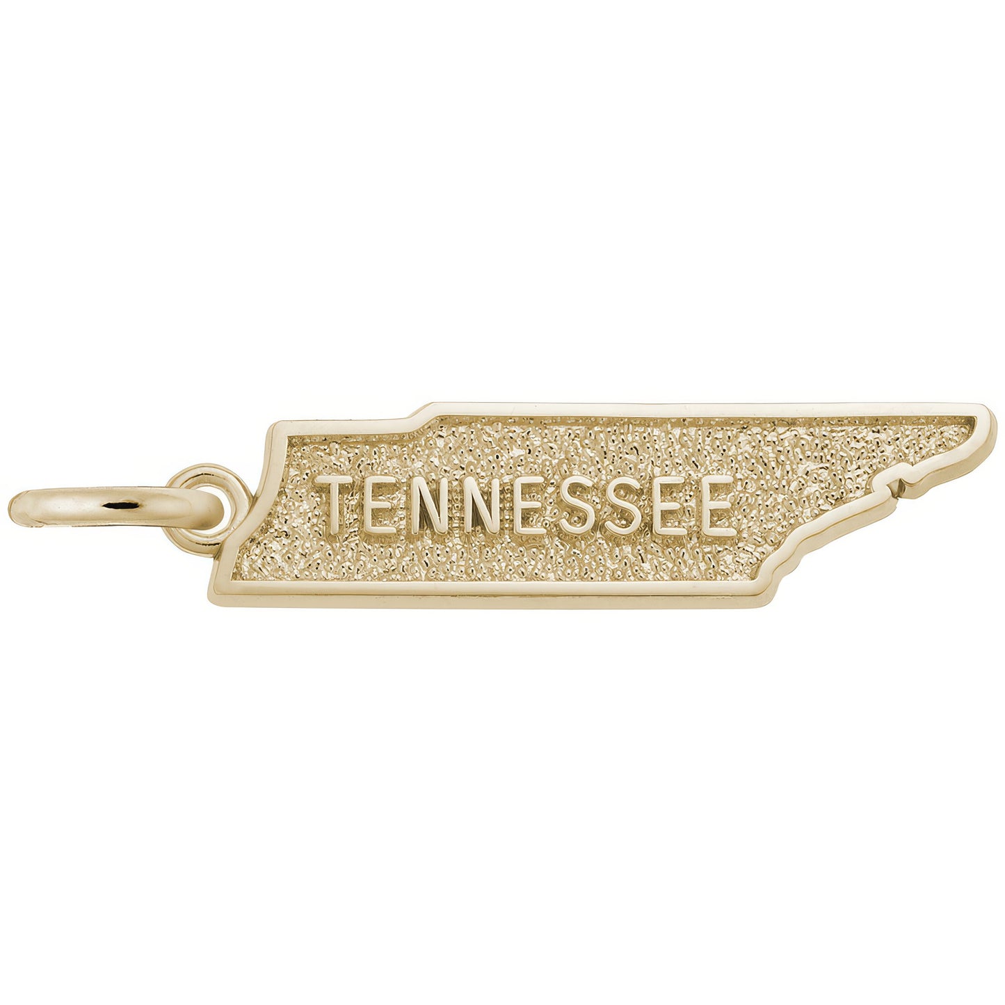 Tennessee Map Charm - Metal - Sterling Silver