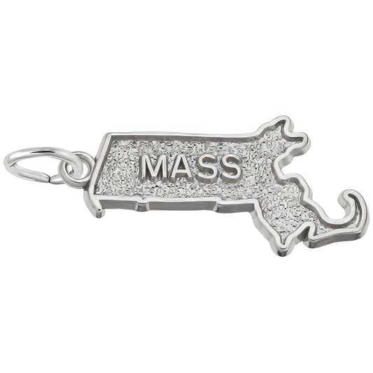 Massachusetts Charm - Metal - Sterling Silver