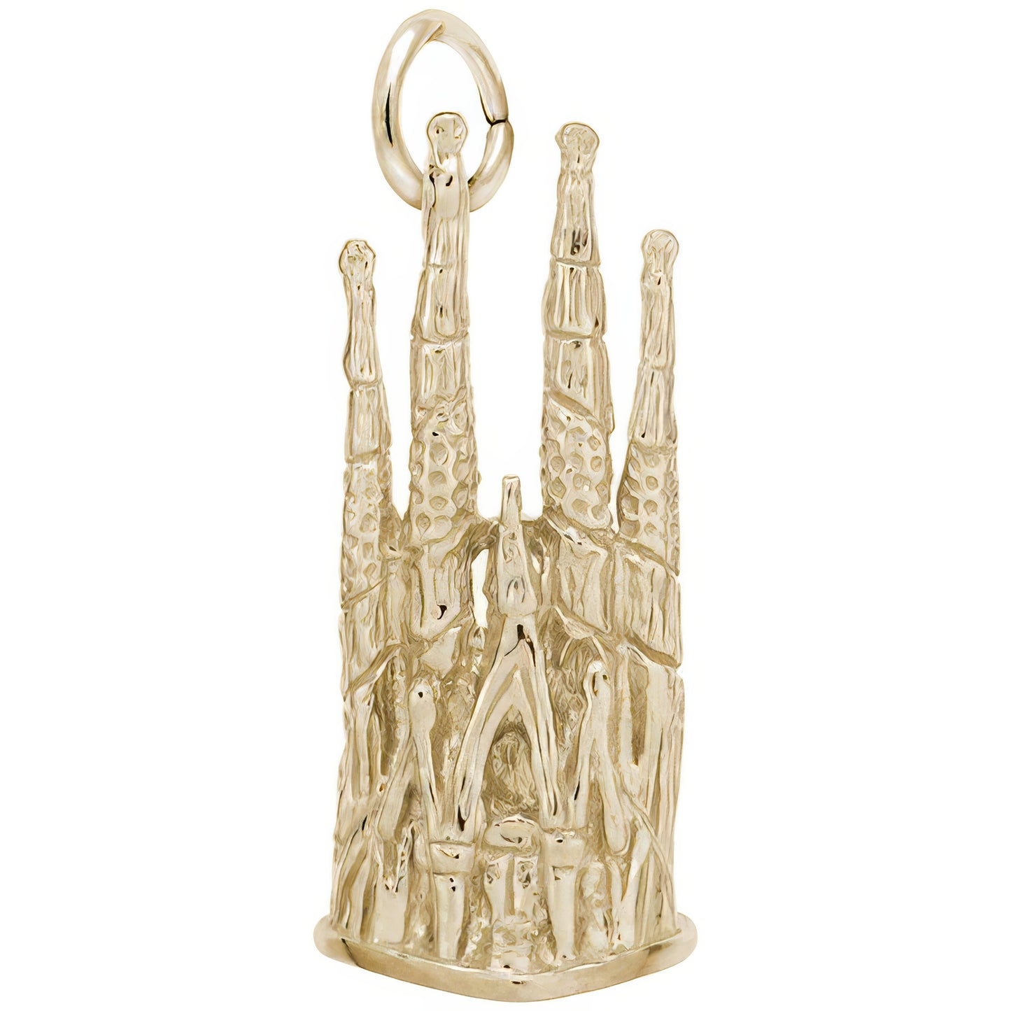 La Sagrada Familia Charm - Metal - Gold-Plated Sterling Silver