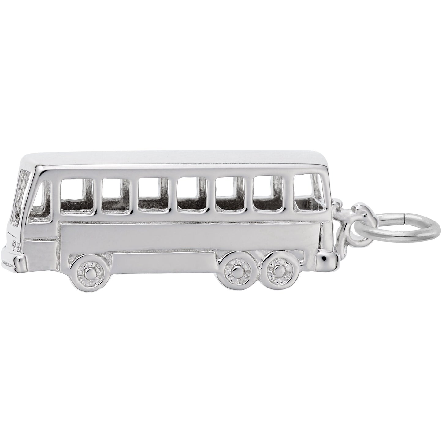 Bus Charm - Metal - Sterling Silver