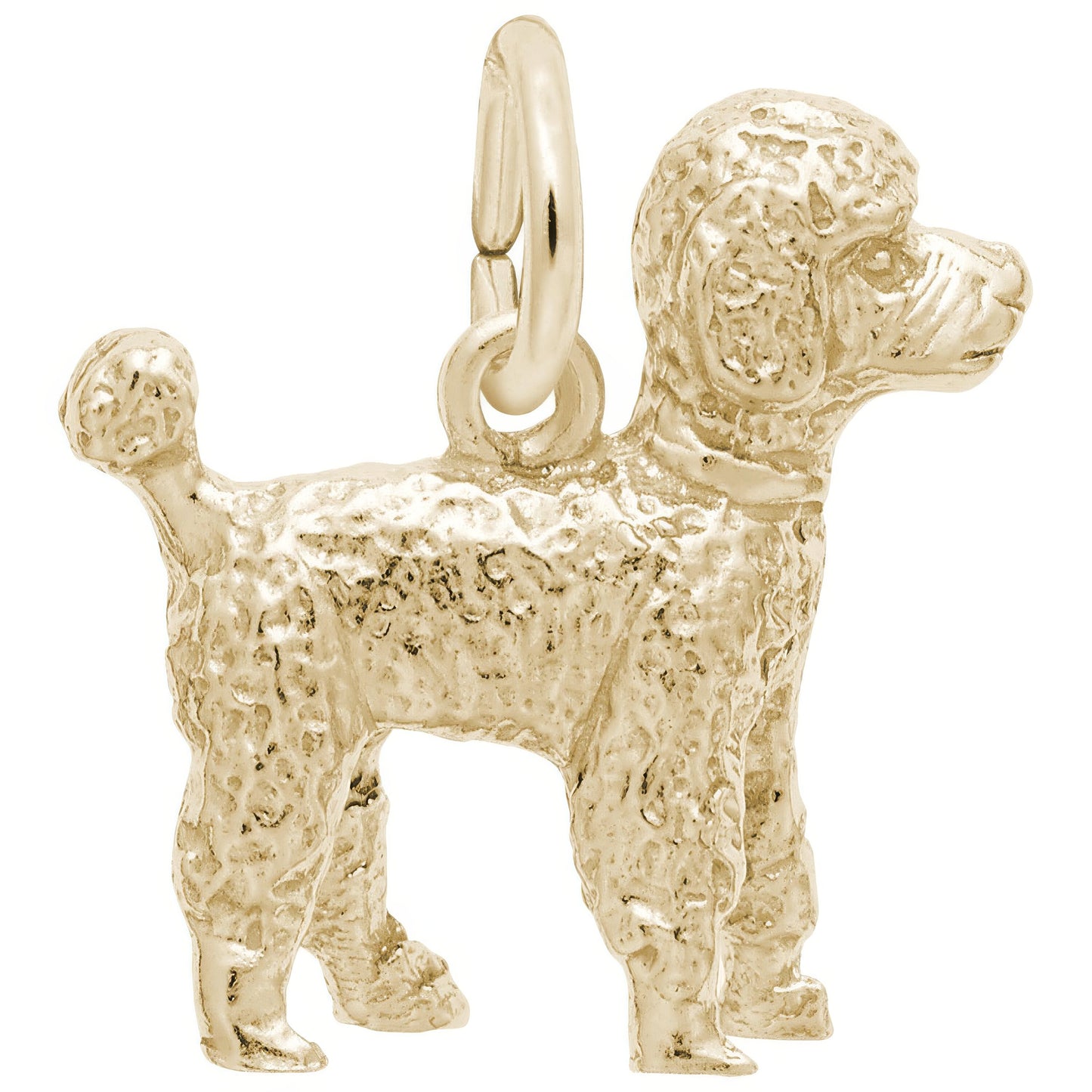 Sterling Silver Poodle Charm - 16mm x 15mm