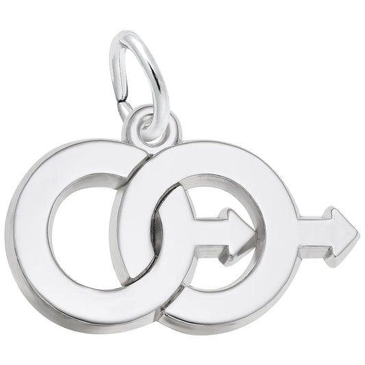 Male Twins Charm - Metal - Sterling Silver