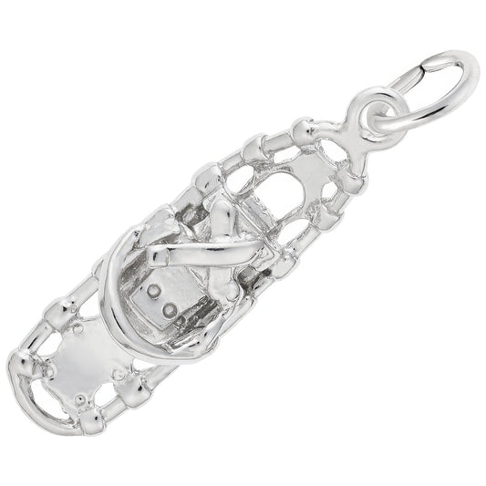 Snow Shoe Charm - Metal - Sterling Silver