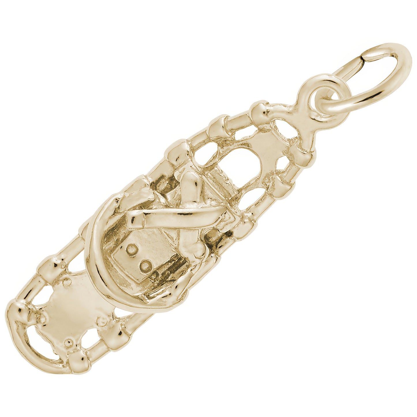 Snow Shoe Charm - Metal - Sterling Silver