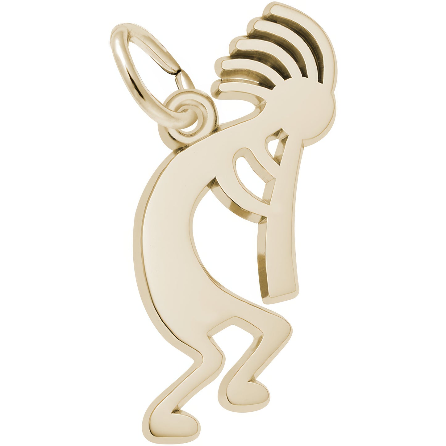 Sterling Silver Kokopelli Charm - 24mm x 9mm
