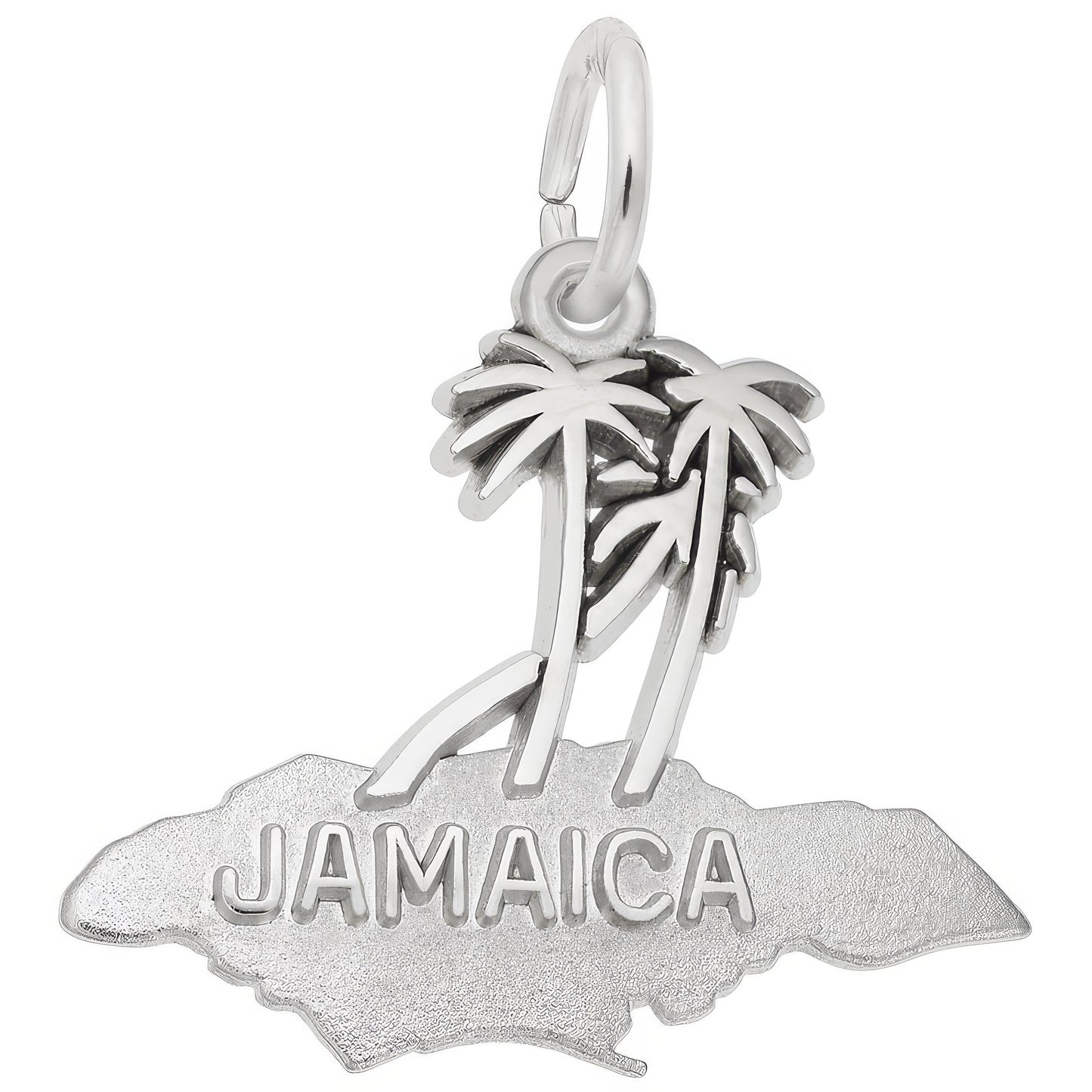 Jamaica Palms Charm - Metal - Sterling Silver