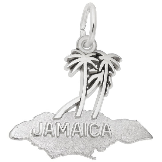 Jamaica Palms Charm - Metal - Sterling Silver