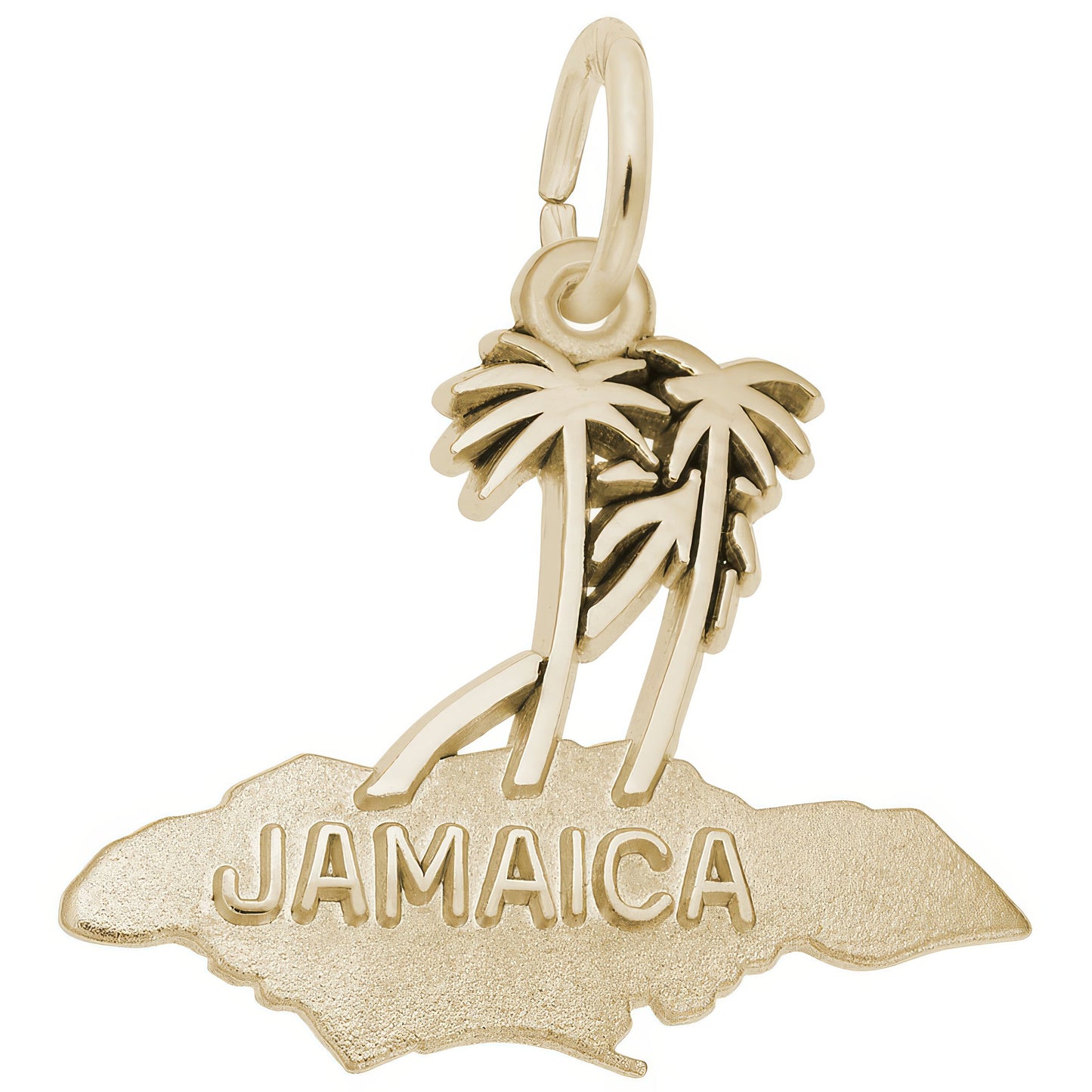 Jamaica Palms Charm - Metal - Sterling Silver