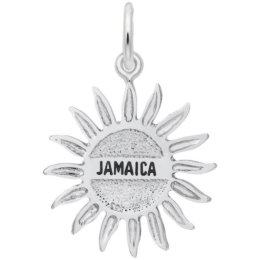 Jamaica Sun Large Charm - Metal - Sterling Silver