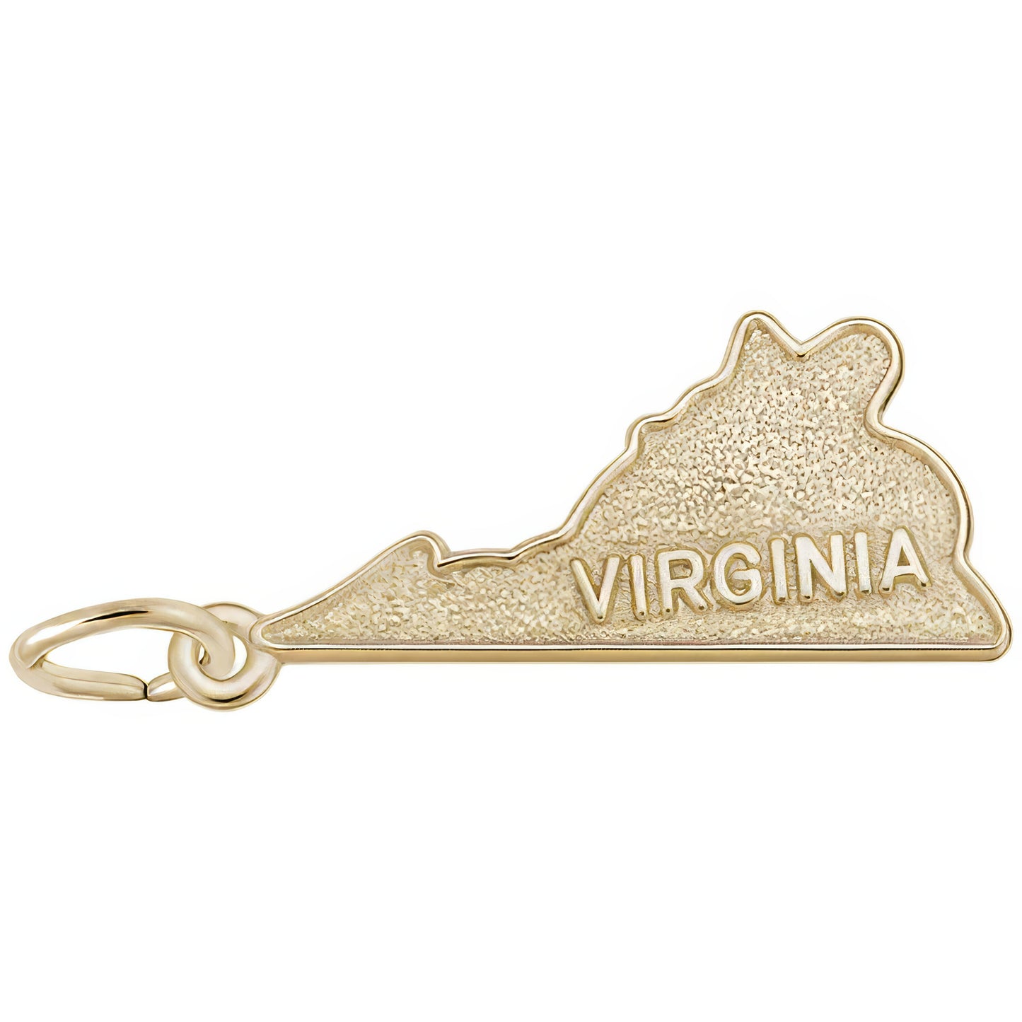 Sterling Silver Virginia Map Charm