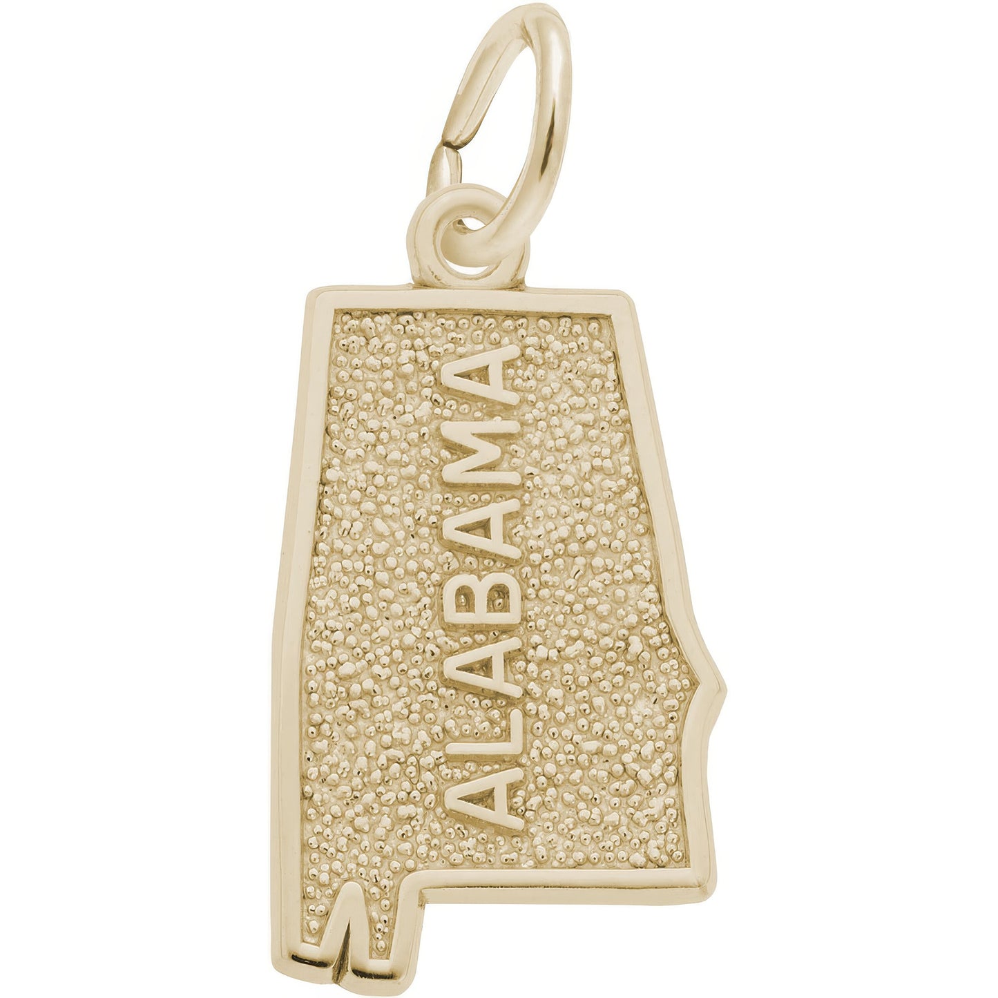Alabama Map Charm - Metal - Sterling Silver