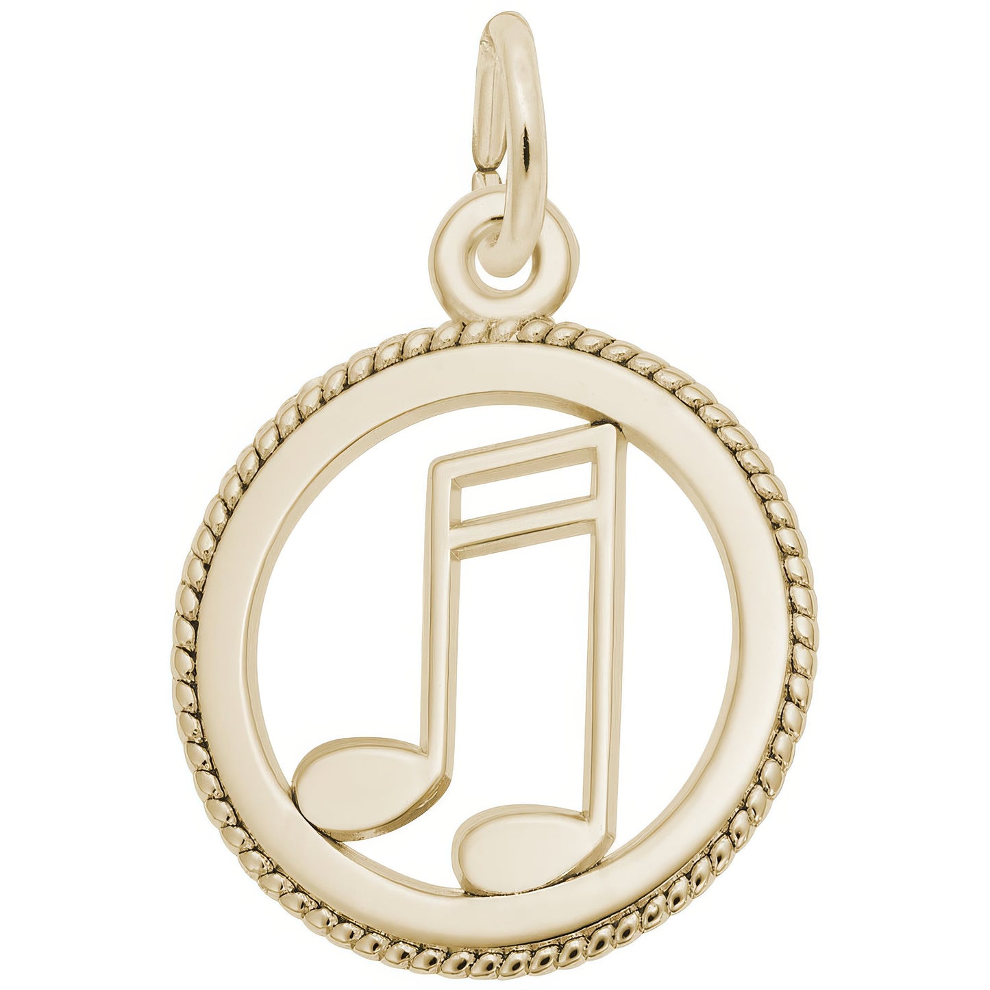 Sterling Silver Music Charm - 17mm x 17mm