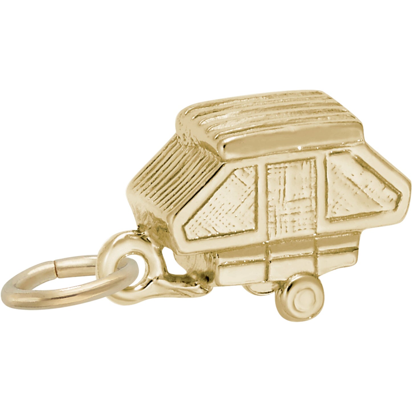Pop-Up Camper Charm - Metal - Sterling Silver