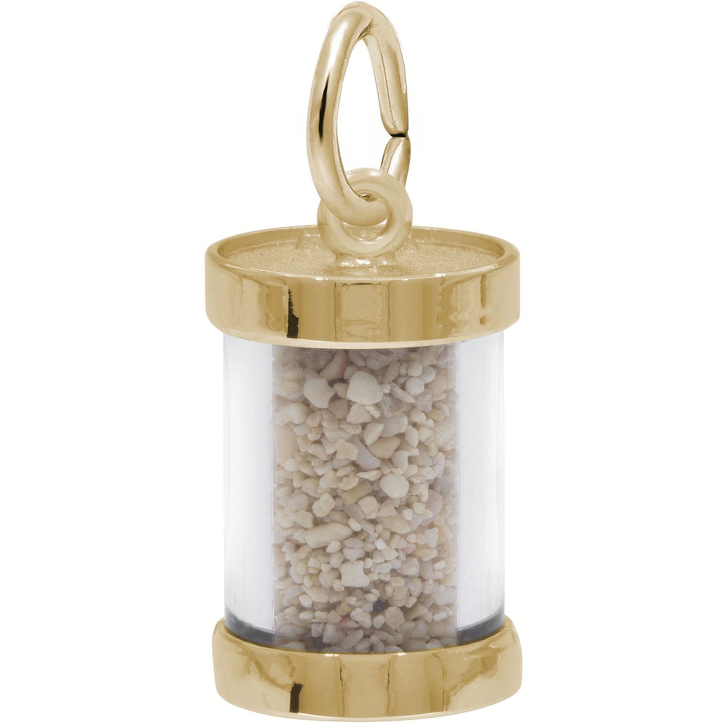 St. Lucia Sand Capsule Charm - Metal - Sterling Silver