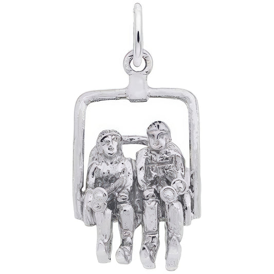 Whistler Chair Lift Charm, Sterling Silver