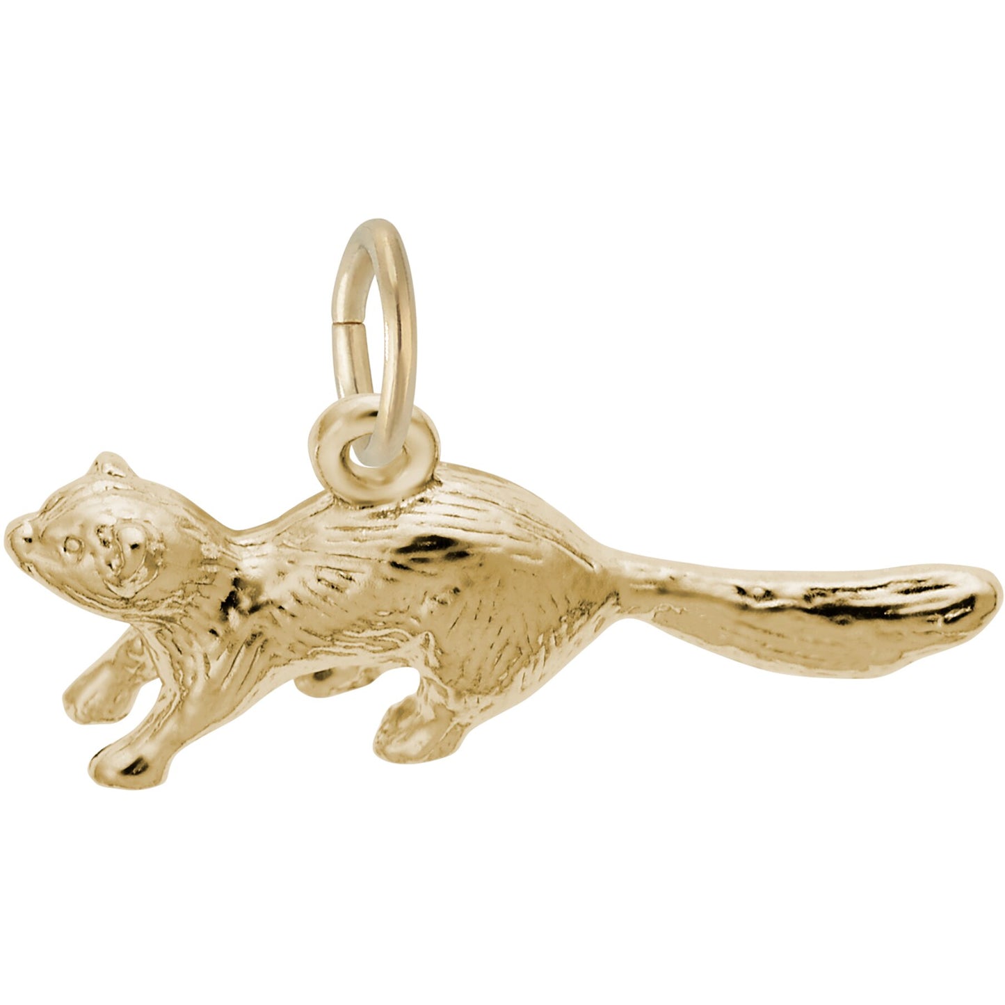 Ferret Charm - Metal - Sterling Silver