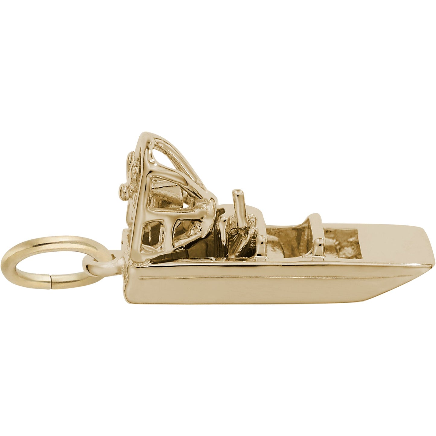 Air Boat Charm - Metal - Sterling Silver