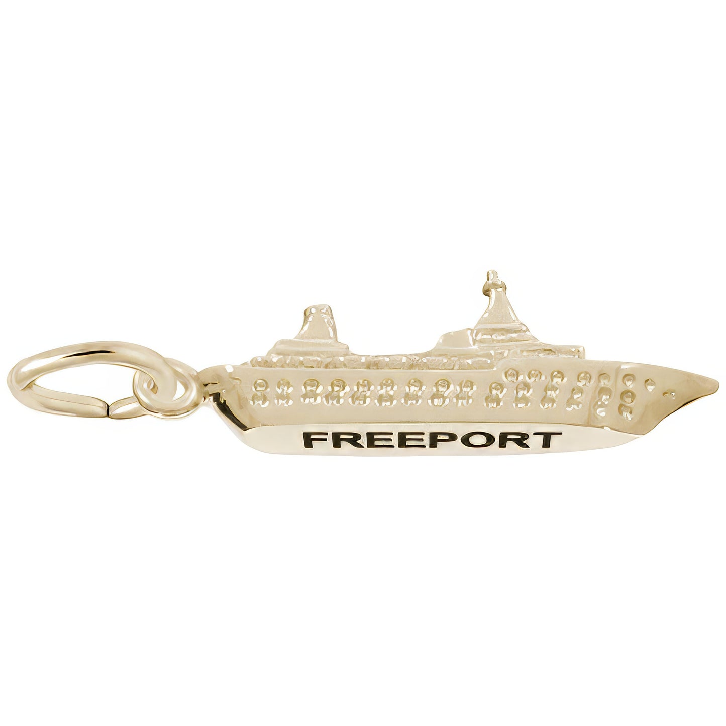 Freeport Cruise Ship 3D Charm - Metal - Sterling Silver