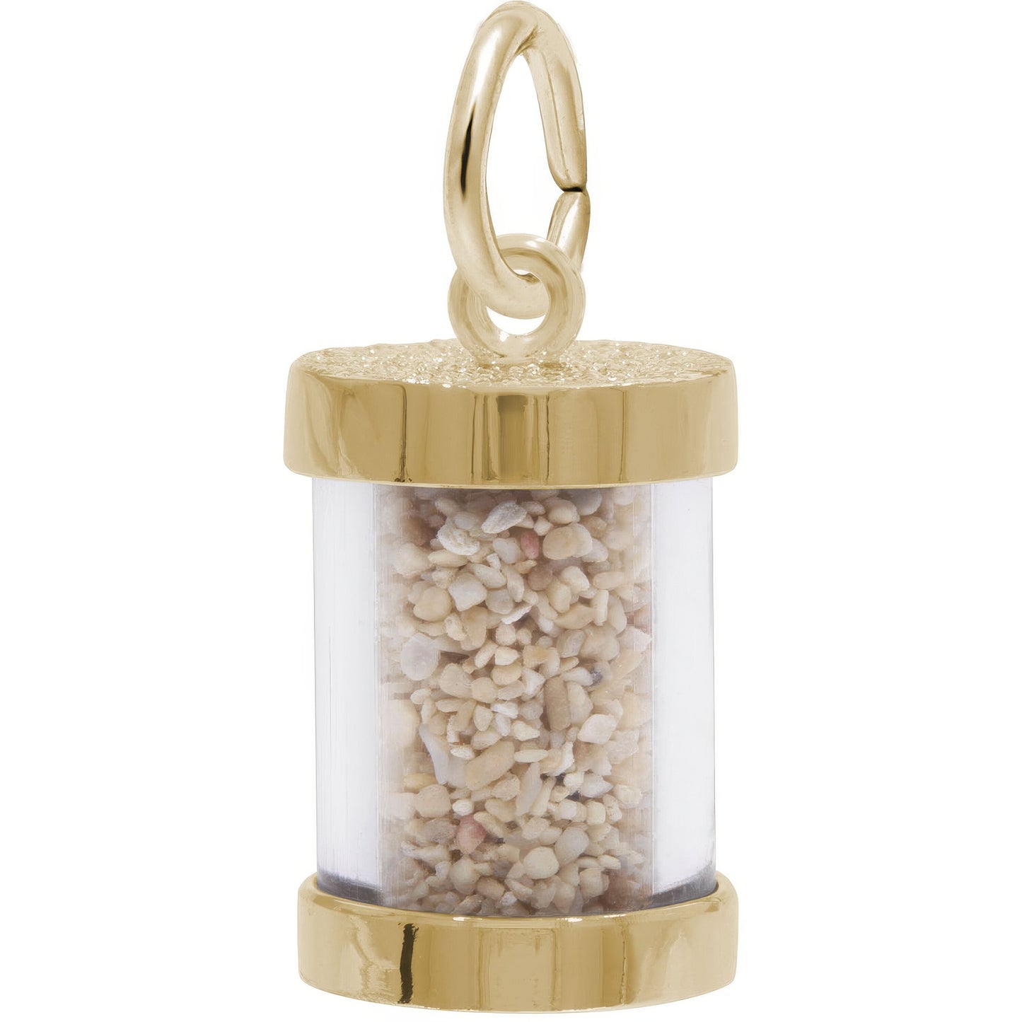 Panama Sand Capsule Charm - Metal - Sterling Silver