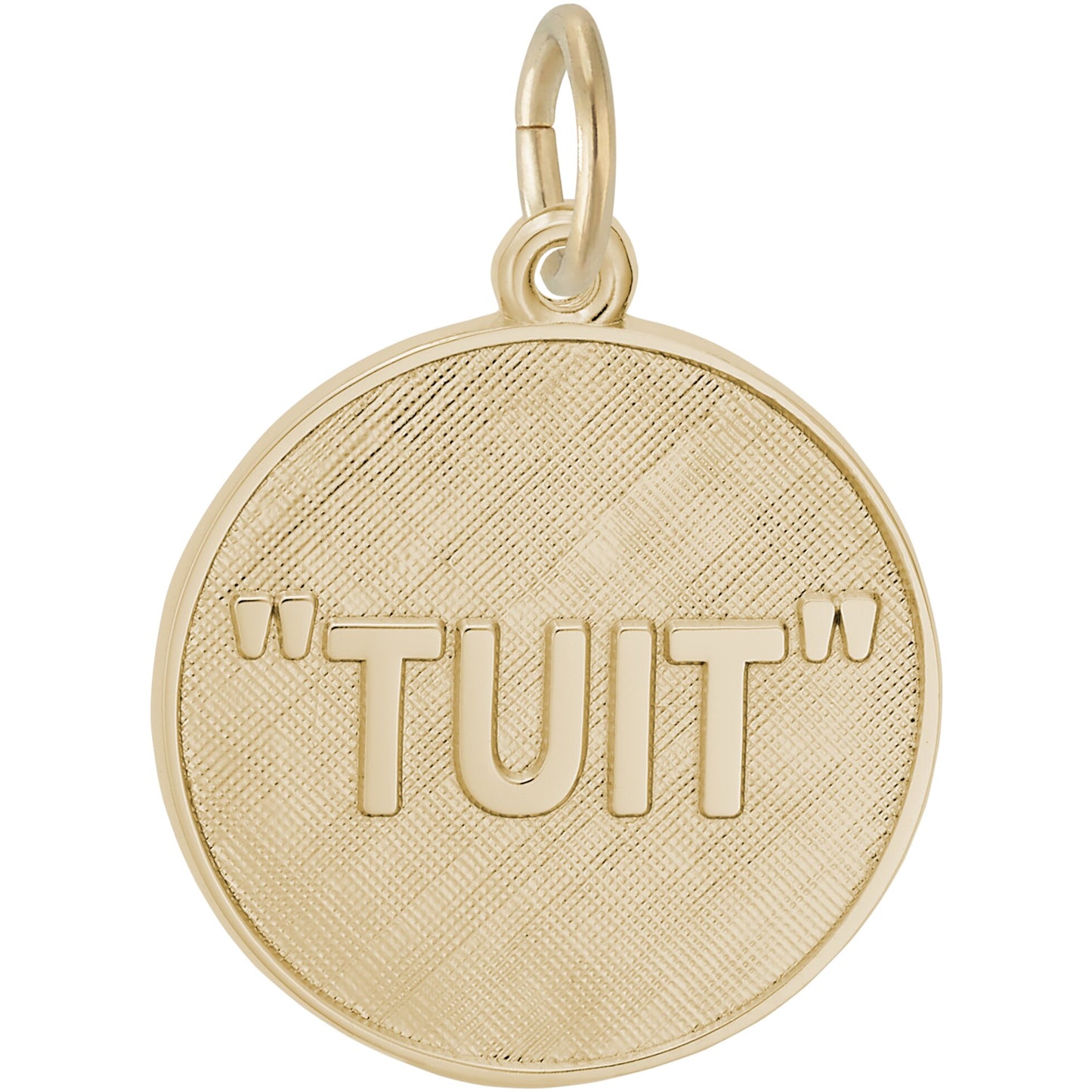 A Round Tuit Charm - Metal - Sterling Silver