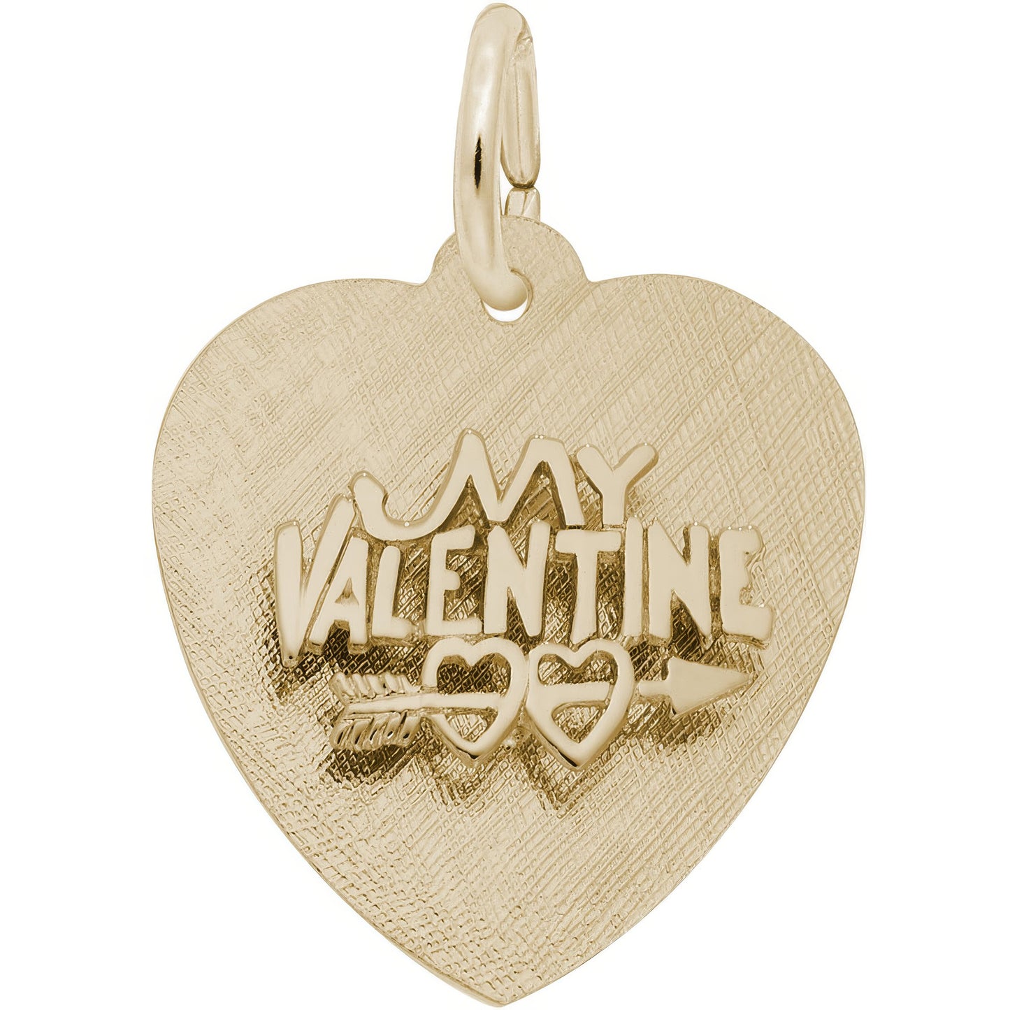 My Valentine Heart Charm - Metal - Sterling Silver