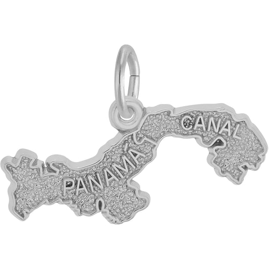 Panama Canal Charm - Metal - Sterling Silver