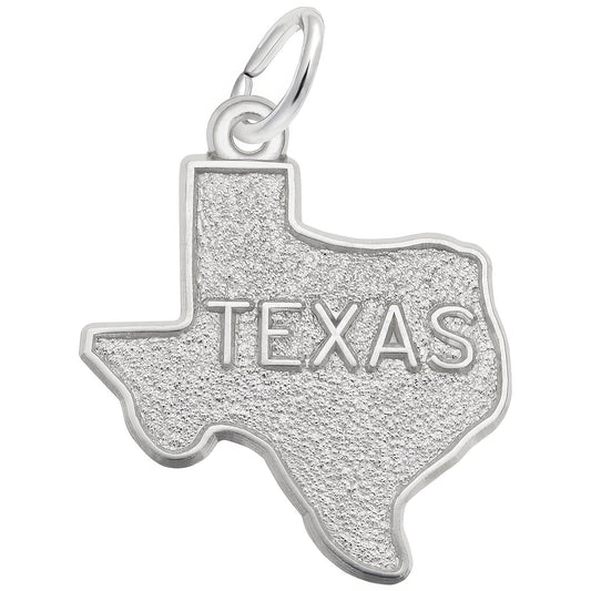 Sterling Silver Texas Map Charm
