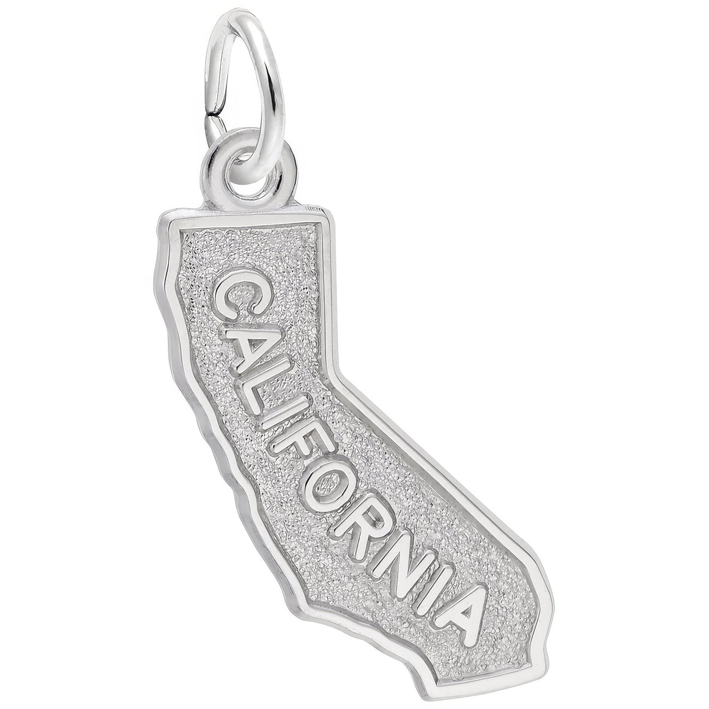 Sterling Silver California Map Charm