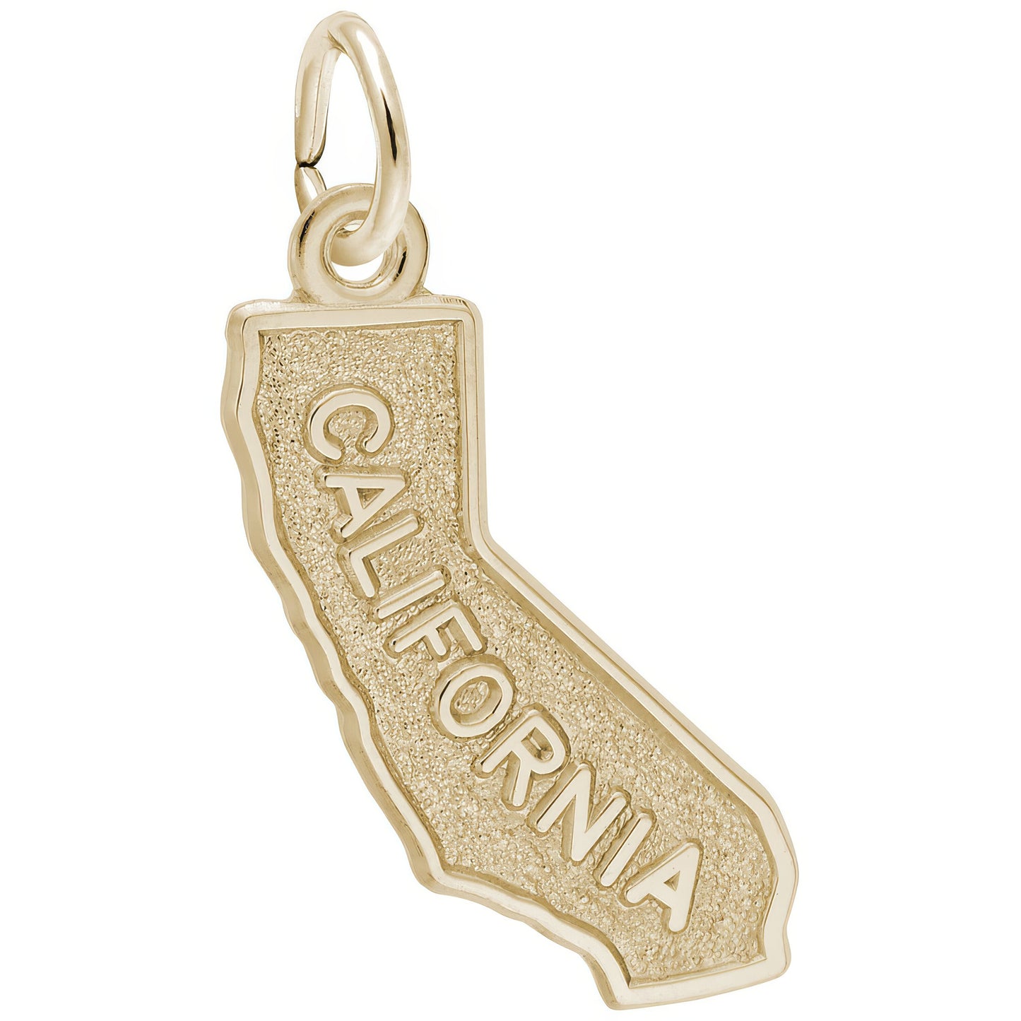 Sterling Silver California Map Charm