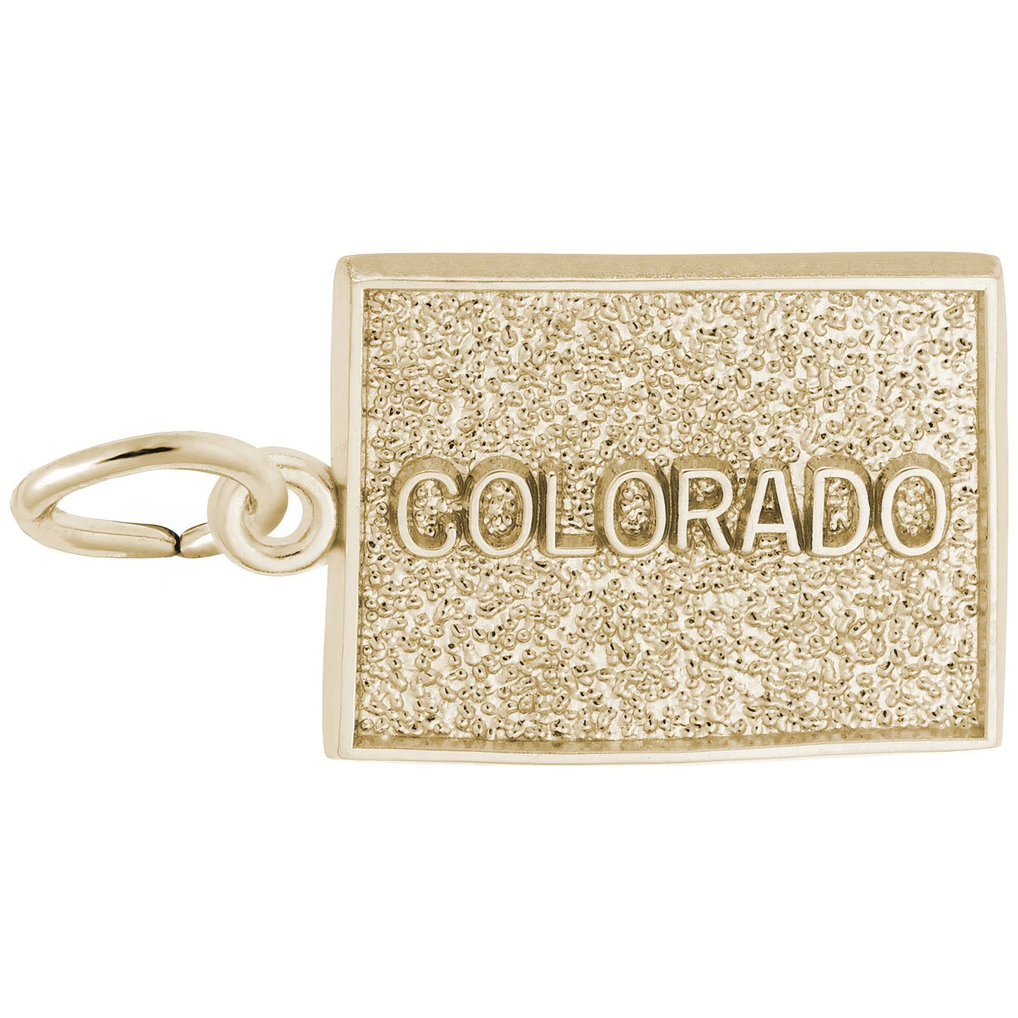 Colorado Map Charm - Metal - Sterling Silver