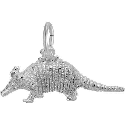 Armadillo Charm - Metal - Sterling Silver
