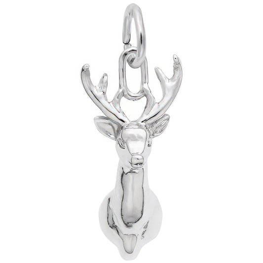 Sterling Silver Deerhead Charm