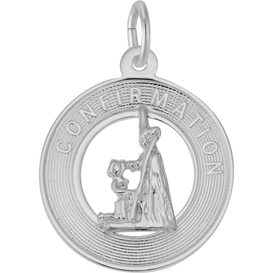Confirmation Open Charm - Metal - Sterling Silver