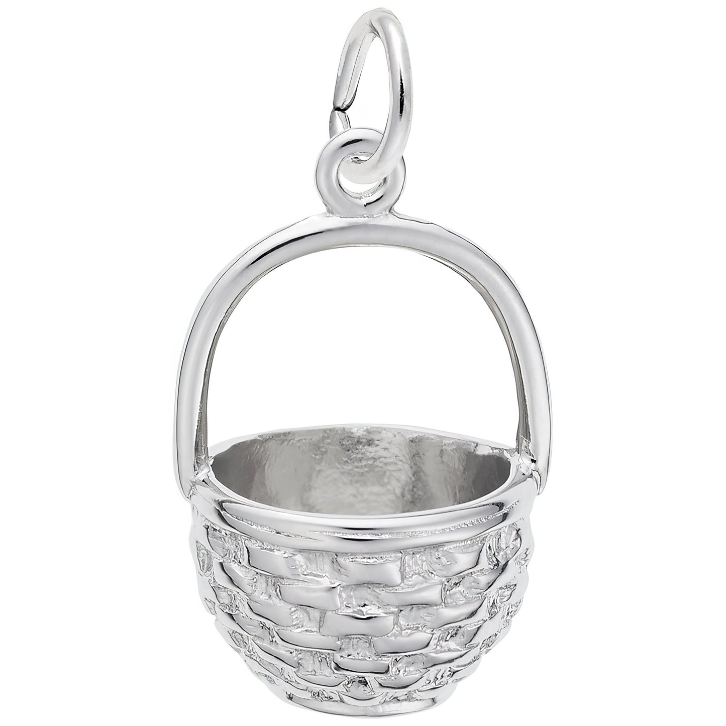 Easter Basket Charm - Metal - Sterling Silver