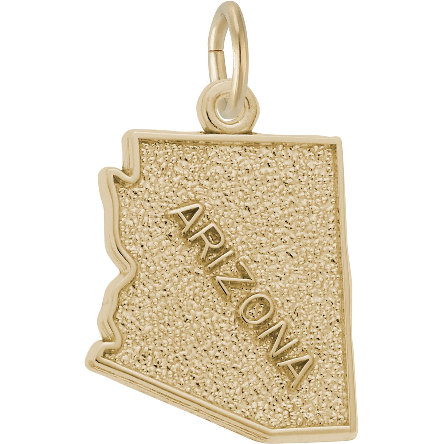 Arizona Map Charm - Metal - Sterling Silver