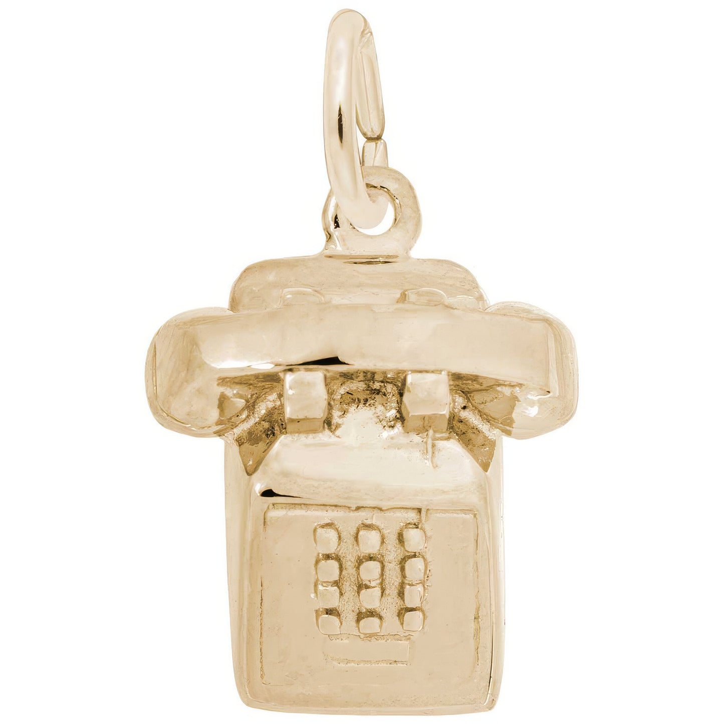 Touchtone Phone Charm, Sterling Silver