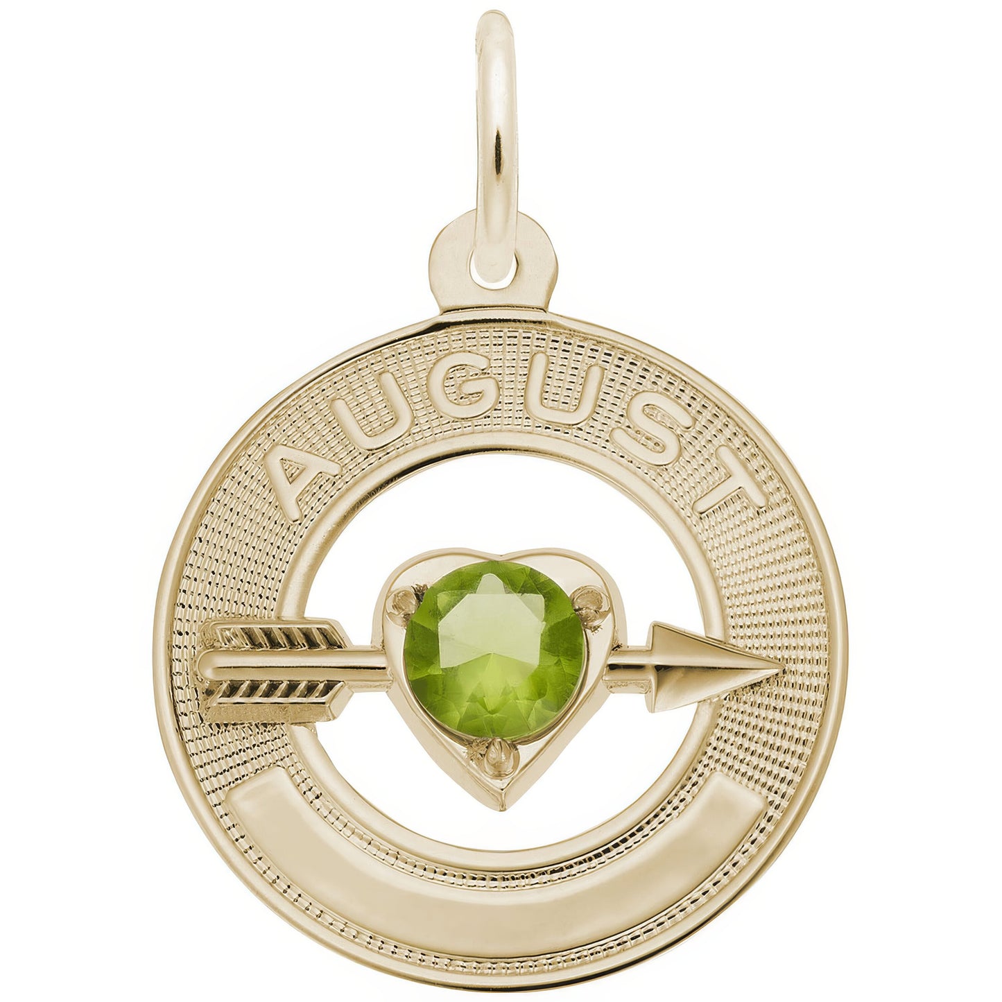 Synthetic Crystal Simulated Birthstone Charms Collection - August - Metal - Sterling Silve