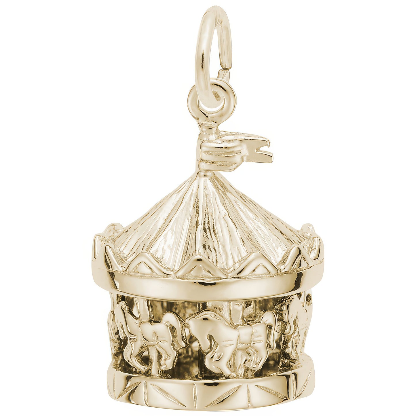 Carousel Charm - Metal - Sterling Silver