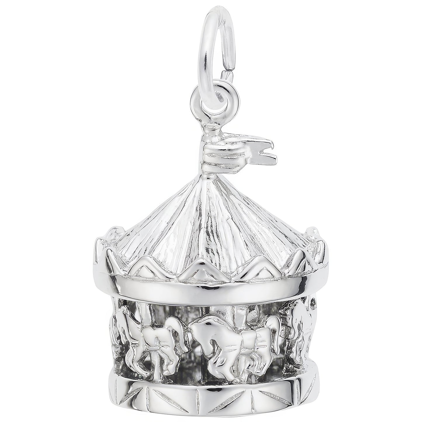 Carousel Charm - Metal - Sterling Silver