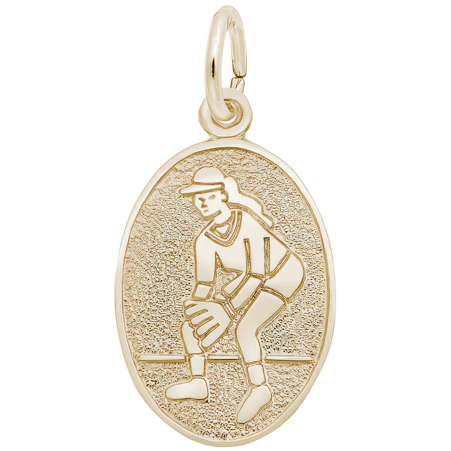 Sterling Silver Female Softball Charm