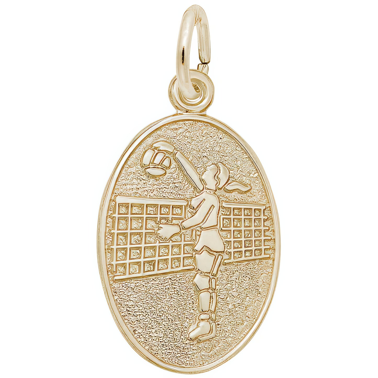 Charms Sterling Silver Female Volleyball Charm